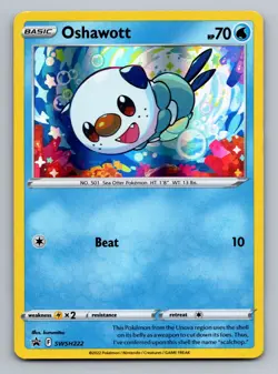 Oshawott - (Cosmo Holo) Promo Holo SWSH: Sword & Shield Promo Cards SWSH222 MP - Image 1