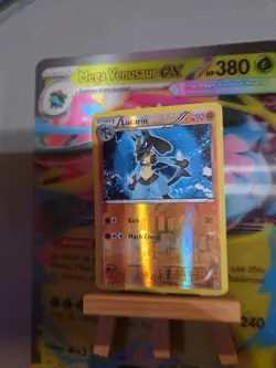 Lucario 77/135 Reverse Holo Rare Black & White Plasma Storm Pokemon Card NM - Image 1