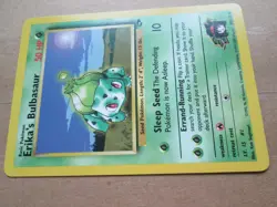 Erika's Bulbasaur - 39/132- Uncommon WOTC TCG—Gym Challenge Pokemon Card - Image 3