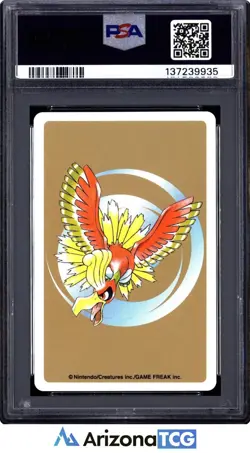 Pokemon 2000 Hoppip 187 6 Of Spades Gold Playing Card Japanese GEM MINT PSA 10 - Image 2