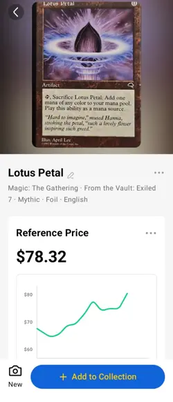 MTG Lotus Petal – Tempest (1997) – Uncommon – Vintage Magic Card - Image 3