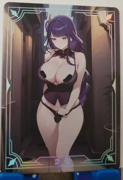 Raiden Shogun Genshin SP Card Goddess Story Under the Nightgown Waifu SP-21 - Image 1