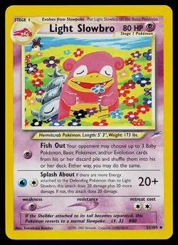 Pokemon Card - Light Slowbro Neo Destiny 51/105 Uncommon - Image 1