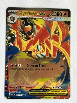 Mega Emboar ex Double Rare ME: Ascended Heroes 031/217 NM Pokemon Card - Image 1