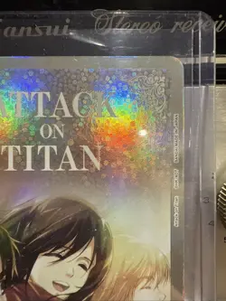 Attack On Titan Holo Action Point Eren Mikasa Armin Anime Art Card Union Arena - Image 4