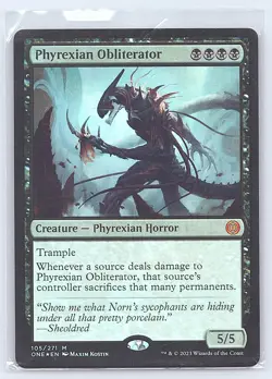PHYREXIAN OBLITERATOR 105 PHYREXIA: ALL WILL BE ONE MAGIC: THE GATHERING FOIL NM - Image 1