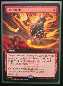 1x Flashback (Extended Art) [Secrets of Strixhaven] Near Mint 0333 - Image 1