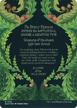 Steely Resolve (Secret Lair) FOIL PROMO PLD Green Rare MAGIC MTG CARD ABUGames - Image 2