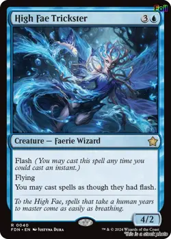 High Fae Trickster [FDN - 40] - NM [Foil] TCG MTG - Image 1