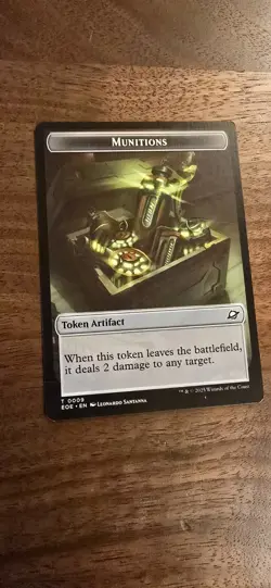 Mtg. Munitions / Robot Double-Sided Token. Edge Of Eternities. Nm - Image 1