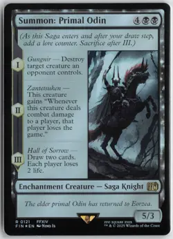 Summon: Primal Odin Foil R FINAL FANTASY 121 NM - Image 1