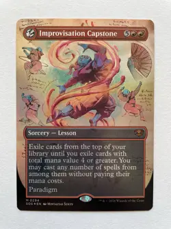MTG Improvisation Capstone BORDERLESS FOIL 0294 SOS - Image 1