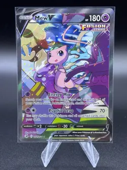 Pokemon TCG Mew V (Alternate Full Art) 251/264 Swsh08: Fusion Strike Holo - Image 1