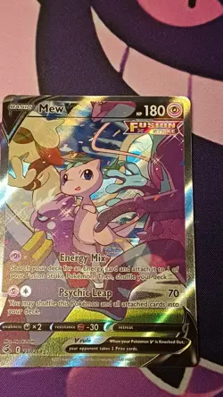 Pokemon Mew V Alternate Full Art 251/264 Swsh08 Fusion Strike Holo TCG Card NM - Image 2
