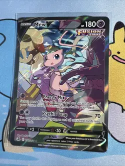 Pokemon TCG Fusion Strike Holo Full Art Ultra Rare Mew v 251/264 Near Mint - Image 1