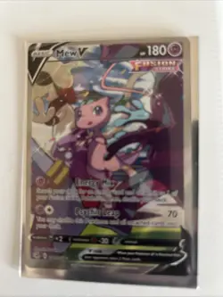 Pokemon TCG Fusion Strike Holo Full Art Ultra Rare Mew v 251/264 Near Mint - Image 1