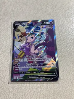 Pokemon TCG Fusion Strike Holo Full Art Ultra Rare Mew v 251/264 Near Mint - Image 1