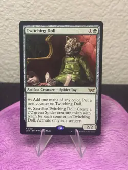 Twitching Doll NM Duskmourn MTG Magic the Gathering Green English Card - Image 1