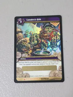 Unscratched Landro's Gift World of Warcraft Loot Card WoW TCG - Image 1