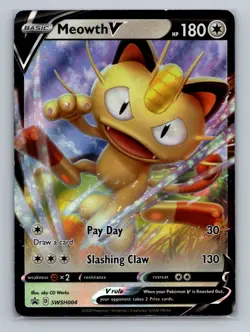 Pokemon SWSH: Sword & Shield Promo Cards #SWSH004 Meowth V - Image 1