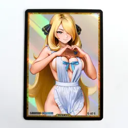 CYNTHIA Waifu Anime Card LIMITED 1/1 Custom TCG Holo Goddess Story ACG T14811 - Image 1