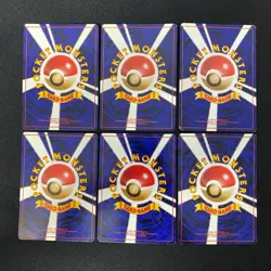Base Set 1996 Normal Card Set of 6 Japanese Pokemon Card Old Back s007469 - Image 2