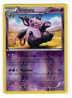Grumpig 50/146 XY Reverse Holo Rare - Pokemon Card - Image 1