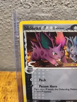 Nidoran EX Dragon Frontiers 57/101 Holo Stamped Pokemon Card 2006 - Image 2