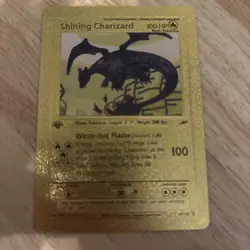 Pokemon TCG Shining Charizard Neo Destiny Gold Card - Image 1