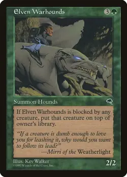 2x Elven Warhounds Tempest MP MTG - Image 1