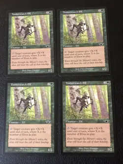 Timberwatch Elf X4 Legions LP Condition See Front/back Pics MTG - Image 1