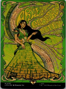 MTG SkeenAB Arwen Mortal Queen BORDERLESS POSTER FOIL from LTR. NM. - Image 1