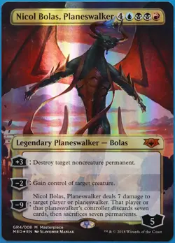 Nicol Bolas, Planeswalker (FULL-ART) FOIL Mythic Edition PLD (511341) ABUGames - Image 1
