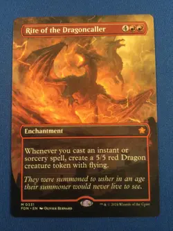 Rite of the Dragoncaller Foundations Borderless - NM - Image 1