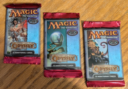 MTG - 3x Odyssey Booster Pack - Magic the Gathering Factory Sealed 2001 - Image 1