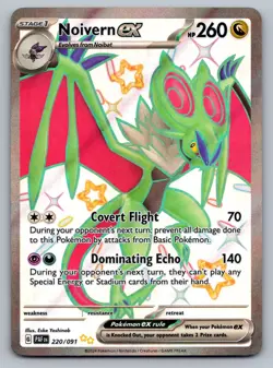 Noivern ex Pokemon Paldean Fates 220/091 Shiny Full Art Ultra Rare NM - Image 1