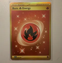 Pokemon Basic Fire Energy 230/197 SV03: Obsidian Flames Hyper Rare Holo Foil - Image 1