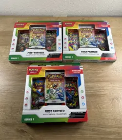 Pokemon First Partner Illustration Collection Series 1 Lot x3 *READ DESC* SEALED - Image 2