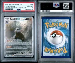 2025 POKEMON BLK BLACK BOLT #168 EXCADRILL ex SPECIAL ILLUSTRATION RARE PSA 10 - Image 3