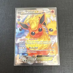 Pokemon TCG Flareon EX Full Art Ultra Rare Holo RC28/RC32 Generations - Image 1