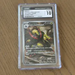 CGC 10 Haxorus 152/086 AR Art Rare Black Bolt sv11B Pokemon Card - Image 1