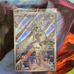 2025 Pokemon Journey Together N’s Reshiram 167/159 Stamp Promo Sealed - Image 3