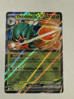Decidueye ex 12/88 ME03: Perfect Order Pokemon TCG Double Rare NM - Image 1