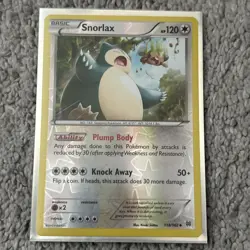 Pokemon TCG Snorlax 118/162 Breakthrough Reverse Holo Lightly Played - Image 1