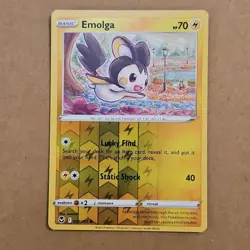 Pokemon Emolga (54/215) Silver Tempest NM REVERSE Holo Foil TCG CCG - Image 1