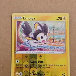 Pokemon Emolga (54/215) Silver Tempest NM REVERSE Holo Foil TCG CCG - Image 4