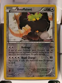 Pokemon TCG Bouffalant Card 107/113 Legendary Treasures NM Reverse Holo - Image 1