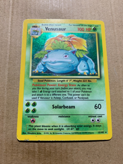 Venusaur 15/102 Base Set - Holo Pokemon Card - LP - Image 2
