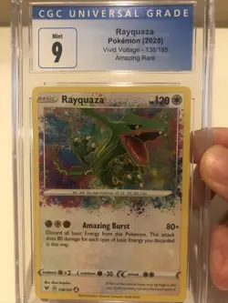 Pokemon TCG - CGC 9 Vivid Voltage Amazing Rare Rayquaza - 138/185! - Image 1