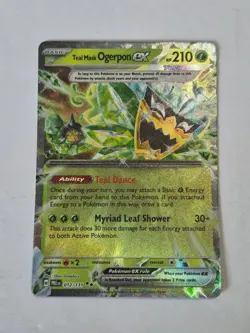 Teal Mask Ogerpon ex 012/131 Holo SV: Prismatic Evolutions Pokemon Holo NM - Image 1